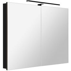 Sapho Greta GT1050035 szafka 101x14.2x70 cm z lustrem czarny