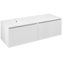 Sapho Lorea LE0703131L04 szafka 141x51.5x46 cm podumywalkowa wisząca biała