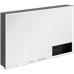 Villeroy & Boch My View+ B48212VL szafka 120x16.8x75 cm z lustrem czarna