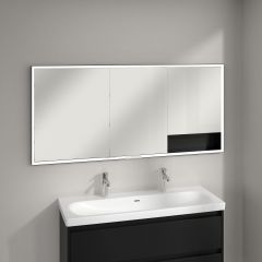 Villeroy & Boch My View+ B48216VL szafka 160x16.8x75 cm z lustrem czarna