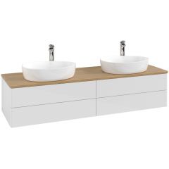 Villeroy & Boch Antao K28051GF szafka 160x50x36 cm podumywalkowa wisząca biała-dab