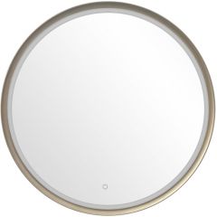 Zuma Line 003064035230 lustro 80x80 cm okrągłe z oświetleniem złoty