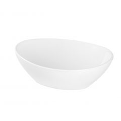 Aquavea Fressa FRESSBIA umywalka 41x33 cm owalna nablatowa biała