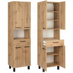 Astor Diuna Wotan AMLUC2502N szafka 50x35x180 cm boczna stojąca dąb