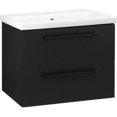 Astor Nicole AMNOU60023 umywalka z szafką 61 cm czarną