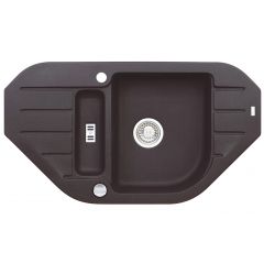 Alveus Niagara 1126091 zlewozmywak granitowy 90x50 cm czarny