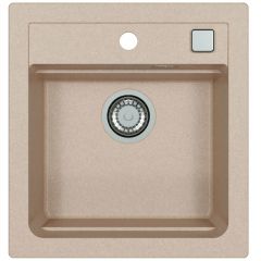 Alveus Atrox 1131987 zlewozmywak granitowy 50x47 cm beżowy