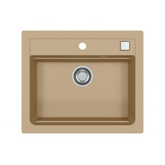 Alveus Atrox 1131994 zlewozmywak granitowy 59x50 cm beżowy