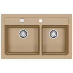 Alveus Atrox 1132000 zlewozmywak granitowy 79x50 cm beżowy