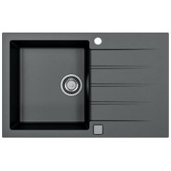 Alveus Cadit 1132026 zlewozmywak granitowy 79x50 cm czarny