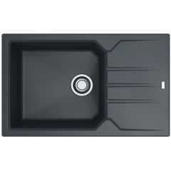 Alveus Record 1144091 zlewozmywak granitowy 78x48 cm czarny
