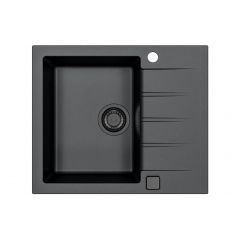 Alveus Cadit 1148158 zlewozmywak granitowy 59x50 cm czarny