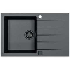 Alveus Cadit 1148159 zlewozmywak granitowy 79x50 cm czarny