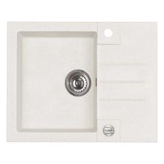 Alveus Rock 1213011 zlewozmywak granitowy 59.5x47.5 cm biały