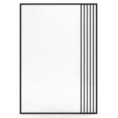 BD Art Szprosy 301210000402 lustro 70x100 cm prostokątne czarny