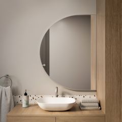 Baltica Design Tiny Border Semi Round 5904107923888 lustro 110x75 cm srebrny
