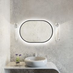 Baltica Design Tiny Border Pastille 5904107928852 lustro 50x110 cm owalne czarny