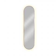 Baltica Design Tiny Border Pastille 5904107928906 lustro 60x90 cm owalne z oświetleniem srebrny