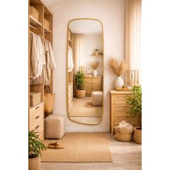 Baltica Design Stone Calm 5904107932934 lustro 50x155 cm złoty