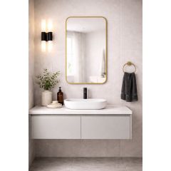 Baltica Design Stone Aura 5904107932972 lustro 60x90 cm złoty