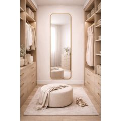 Baltica Design Stone Aura 5904107932996 lustro 50x155 cm złoty