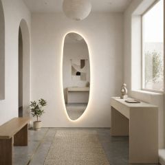 Baltica Design Stone Fluid 5904107933139 lustro 50x155 cm z oświetleniem