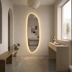 Baltica Design Stone 5904107933146 lustro 50x155 cm z oświetleniem