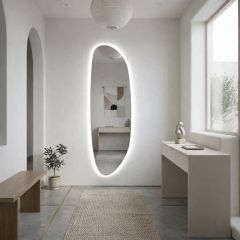 Baltica Design Stone Fluid 5904107933153 lustro 50x155 cm z oświetleniem