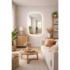 Baltica Design Stone Calm 5904107933160 lustro 60x90 cm z oświetleniem