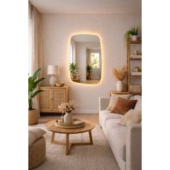 Baltica Design Stone Calm 5904107933177 lustro 60x90 cm z oświetleniem