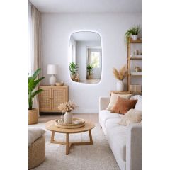 Baltica Design Stone Calm 5904107933184 lustro 60x90 cm z oświetleniem