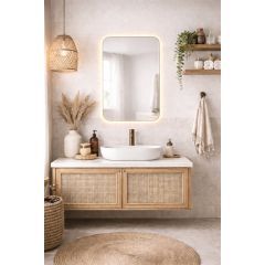 Baltica Design Stone 5904107933238 lustro 60x90 cm z oświetleniem