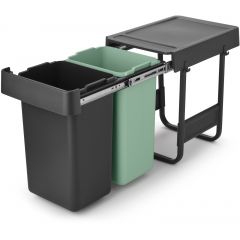 Brabantia Sort & Go 232503 sortownik na odpady 2 l czarny