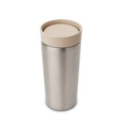Brabantia Make & Take 244827 kubek termiczny 8.1x8.1x17.3 cm beżowy-stal