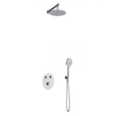 Corsan Lugo Z04MCH zestaw prysznicowy podtynkowy z deszczownicą chrom