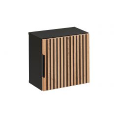 Comad Xilo XILOBLACKWOTAN8301D1D szafka 35x35x22 cm boczna wisząca czarna-szara-dąb