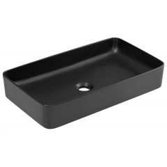 Comad Slim 2 UM6275SLIM60BLACKDP umywalka 61x34 cm prostokątna nablatowa czarna