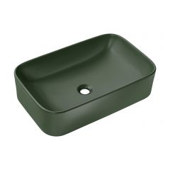 Comad Kama UNKAMAMFG60 umywalka 61x38 cm prostokątna nablatowa zielona