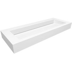 Cristalstone Linea Ideal U1200MOLCBO umywalka 120x45 cm prostokątna ścienna biała