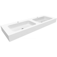 Cristalstone Linea Simpla U14002xMCOT umywalka 140x45 cm prostokątna ścienna biała