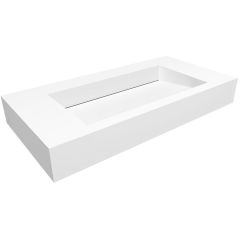 Cristalstone Linea Ideal U900MCOLCBO umywalka 90x45 cm prostokątna biała