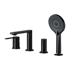 Cersanit Virgo S522108 bateria wannowo-prysznicowa nawannowa czarna