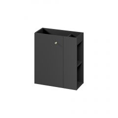 Cersanit Larga S164056DSM szafka 49.2x21.5x55.1 cm podumywalkowa wisząca antracyt