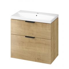 Cersanit City S4004135 umywalka z szafką 80.5 cm dąb