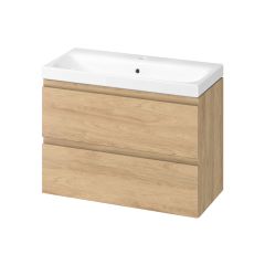 Cersanit Moduo S4013019 umywalka z szafką 80 cm dąb