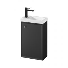 Cersanit Milagros S801569 umywalka z szafką 40 cm czarną
