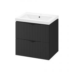 Cersanit Tirso S801586 umywalka z szafką 60 cm czarną