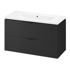Cersanit Tirso S801588 umywalka z szafką 100 cm czarną