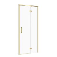 Cersanit Larga S164061 drzwi prysznicowe 80 cm uchylne złoty mat/szkło przezroczyste