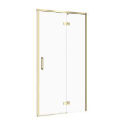 Cersanit Larga S164063 drzwi prysznicowe 100 cm uchylne złoty mat/szkło przezroczyste